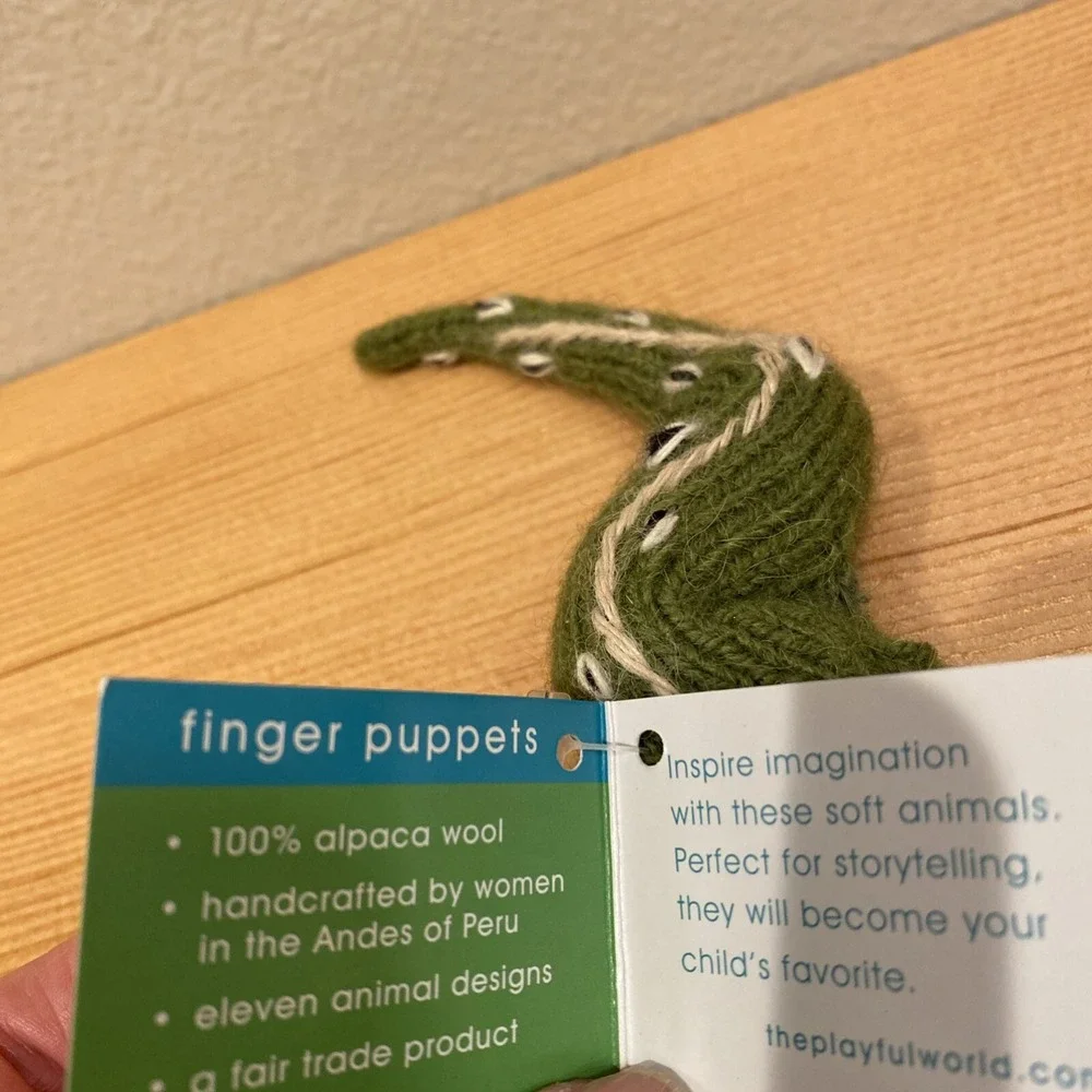NWT Snake Finger Puppet Alpaca‎ 2006 NOS